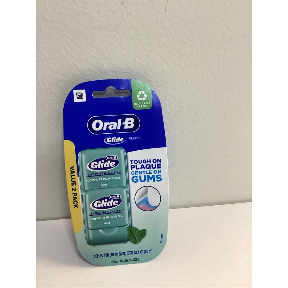 2 pack Oral B Glide Pro Health Comfort Plus Floss Mint ORIGINAL